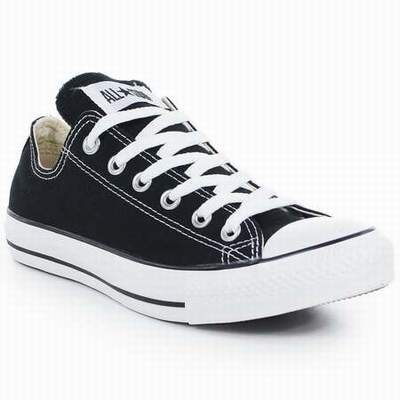 converse cuir noir femme pas cher